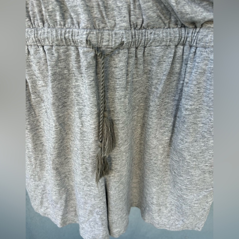 AnyBody V-neck Stretch Pull On Pockets Drawstring Tassel Waist Leisure Romper L - Picture 3 of 5